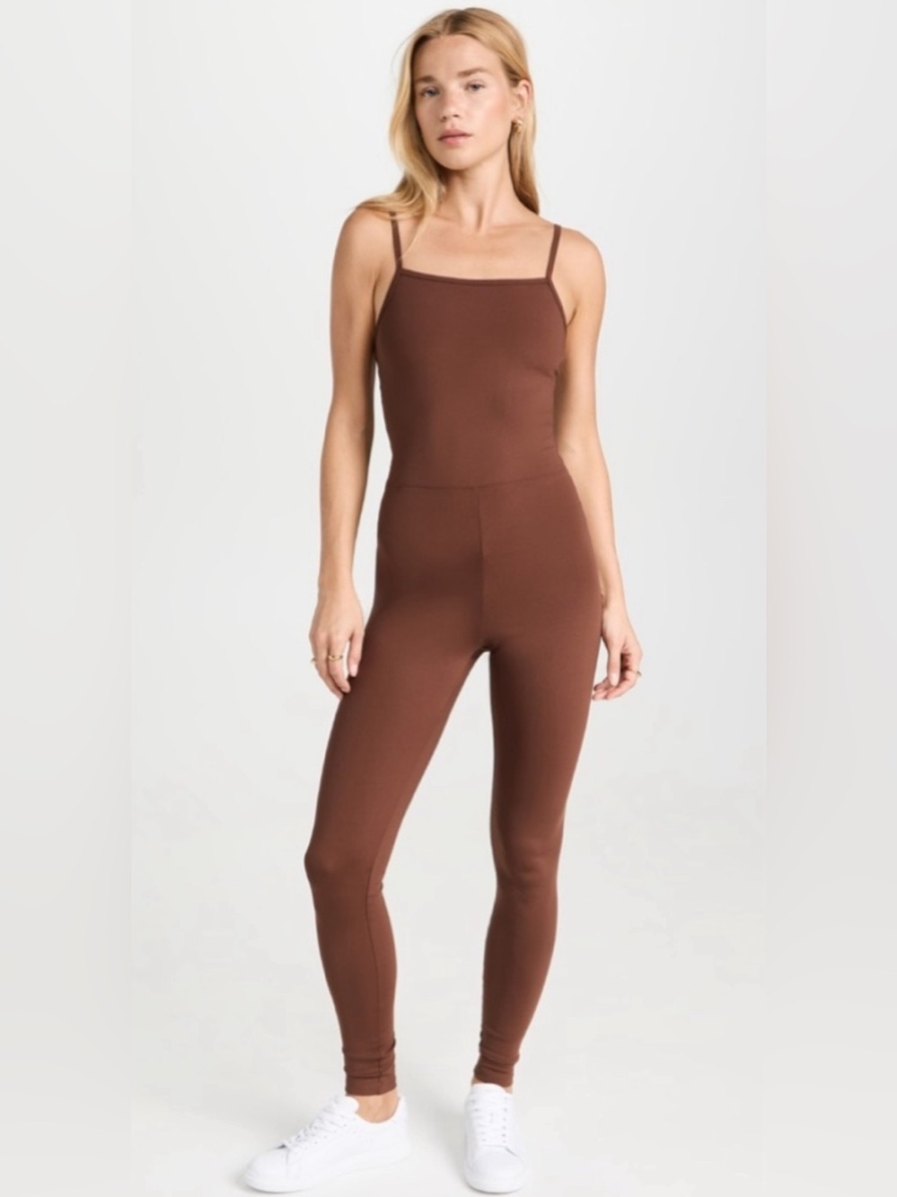 Girlfriend collective unitard one piece jumpsuit brown size extra small